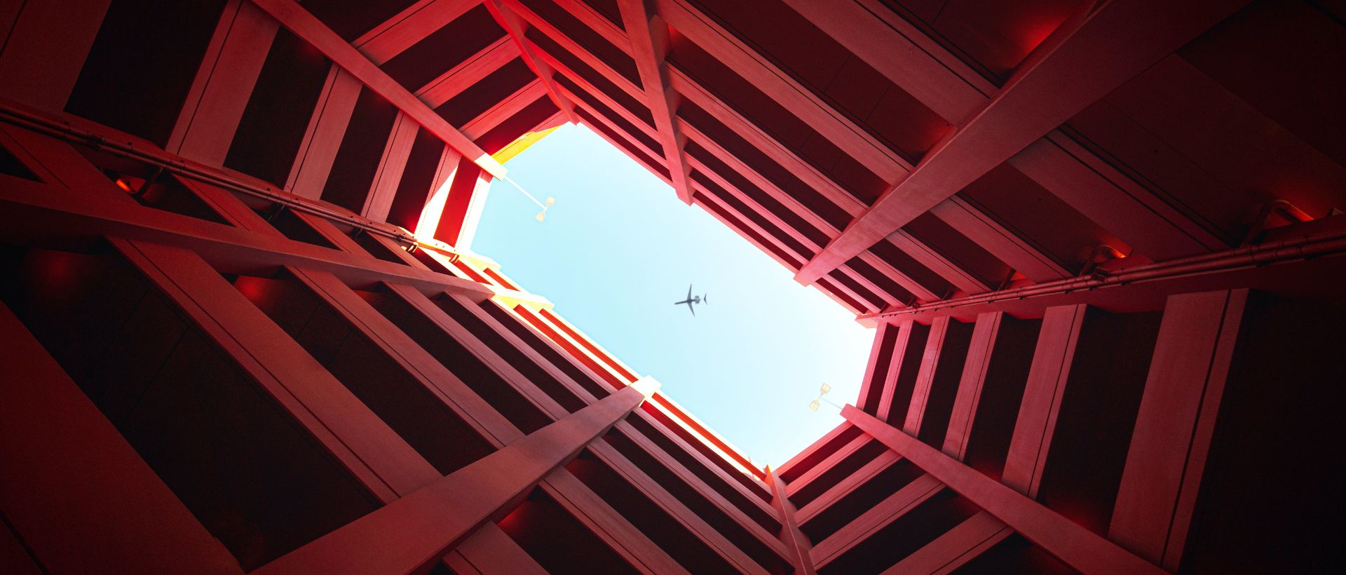 a view of the inside of a building through a window.