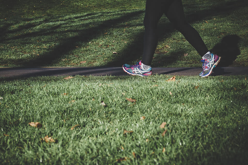 Practice mindfulness on your walks