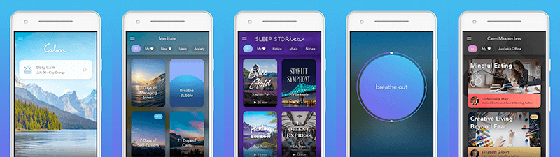 Calm meditation app